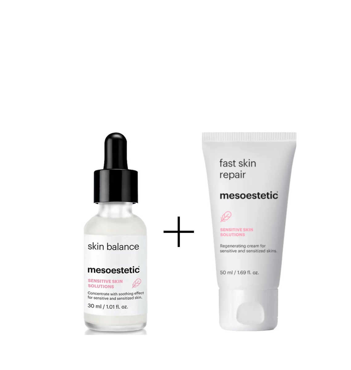 Mesoestetic Skin Balance & Fast Skin Repair – Kalmerend en Herstellend Huidherstel Duo