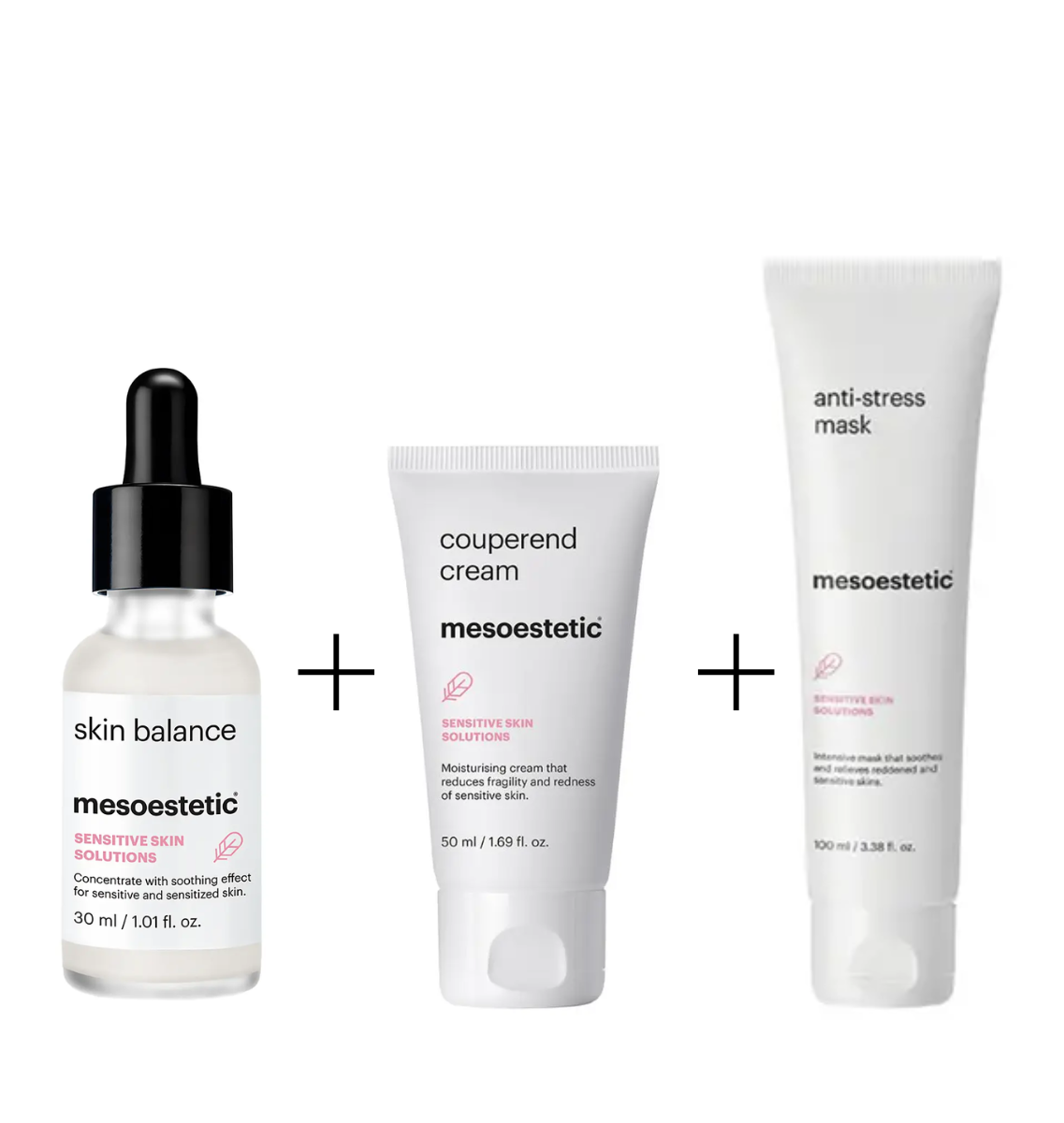 Mesoestetic Gevoelige Huid Set – Tegen Roodheid & Irritatie – Kalmerende Skincare Routine