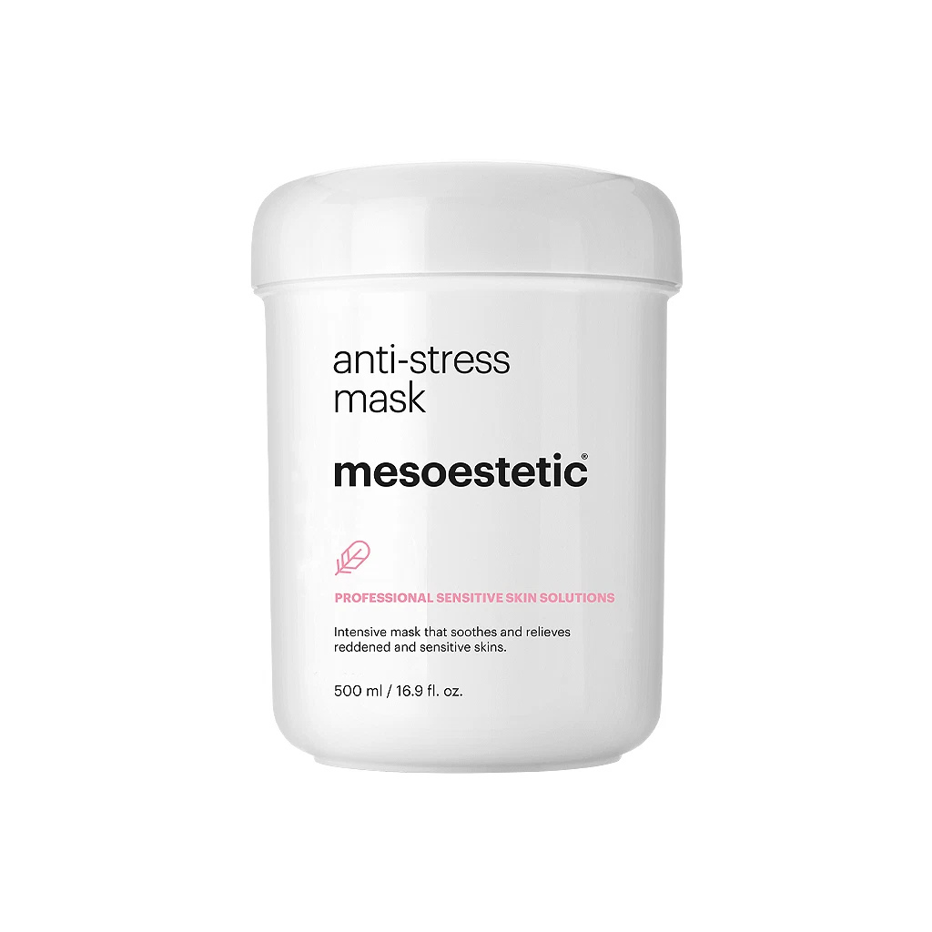 Mesoestetic Anti-Stress Face Mask 500ml | Kalmerend Gezichtsmasker voor Gevoelige Huid