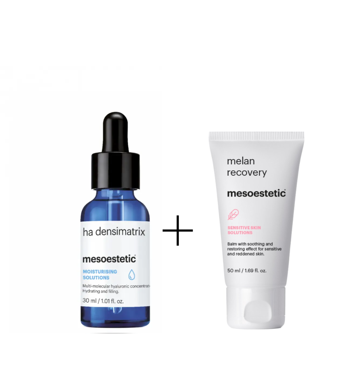 Mesoestetic HA Densimatrix & Melan Recovery – Hydratatie en Huidherstel voor Gevoelige Huid