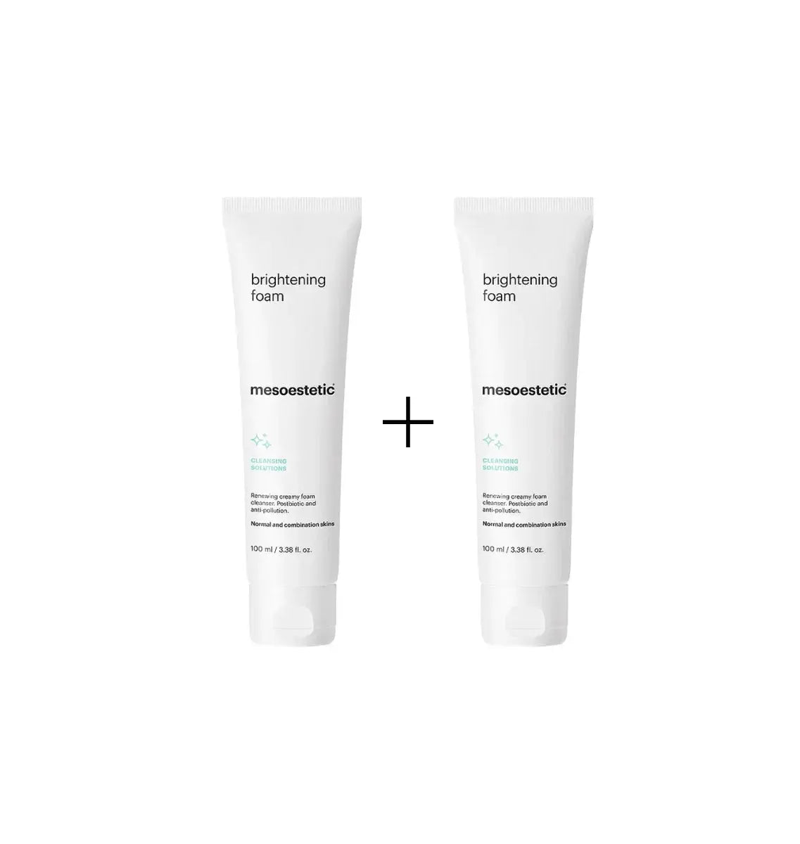Mesoestetic brightening foam Double Pack | 2x 100ml Voordeelset