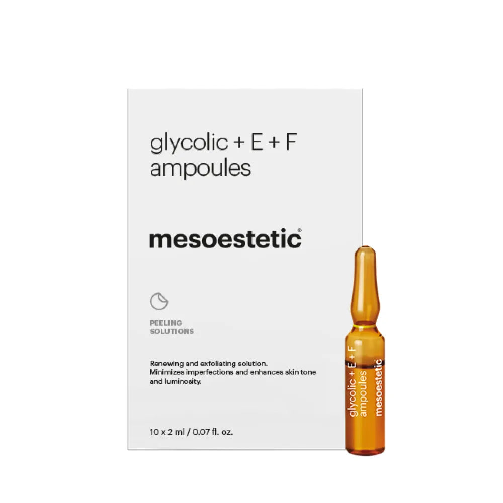 Mesoestetic Glycolic + E + F Ampoules 10x 2ml – Huidvernieuwende Ampullen