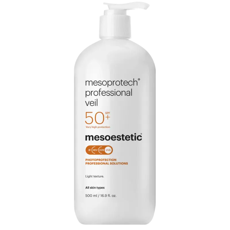 Mesoestetic Mesoprotech Water Veil SPF50+ 500ml | Professionele Zonbescherming